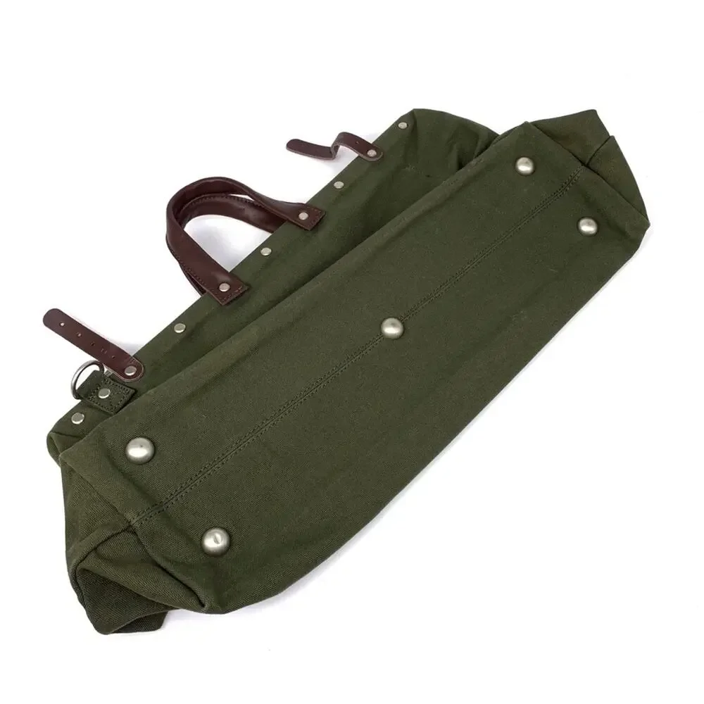LINE OF TRADE Canvas Weekender Duffle Bag Olive Green
